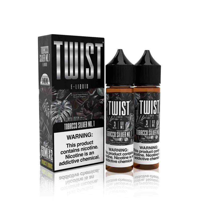 Twist E-Liquid – Tobacco Silver No. 1 – 60ml (x2)
