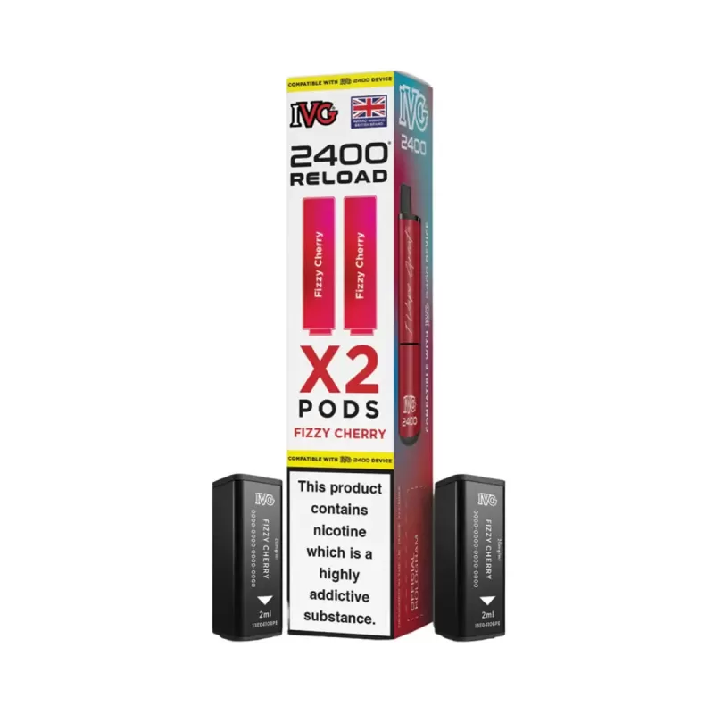 IVG 2400 Reload 2 in 1 Prefilled Pods - Blue Raspberry Ice - Image 3