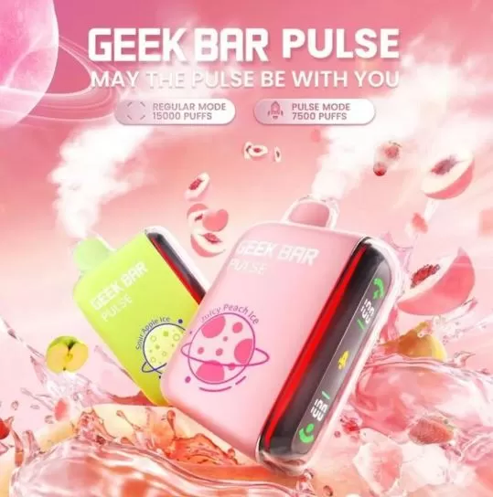 GEEK BAR PULSE DISPOSABLE VAPES (15,000 PUFFS) - 50 mg / Grape Raspberry Ice - Image 2