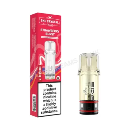 SKE Crystal Plus Strawberry Burst Prefilled Pod - Vapestreams Co