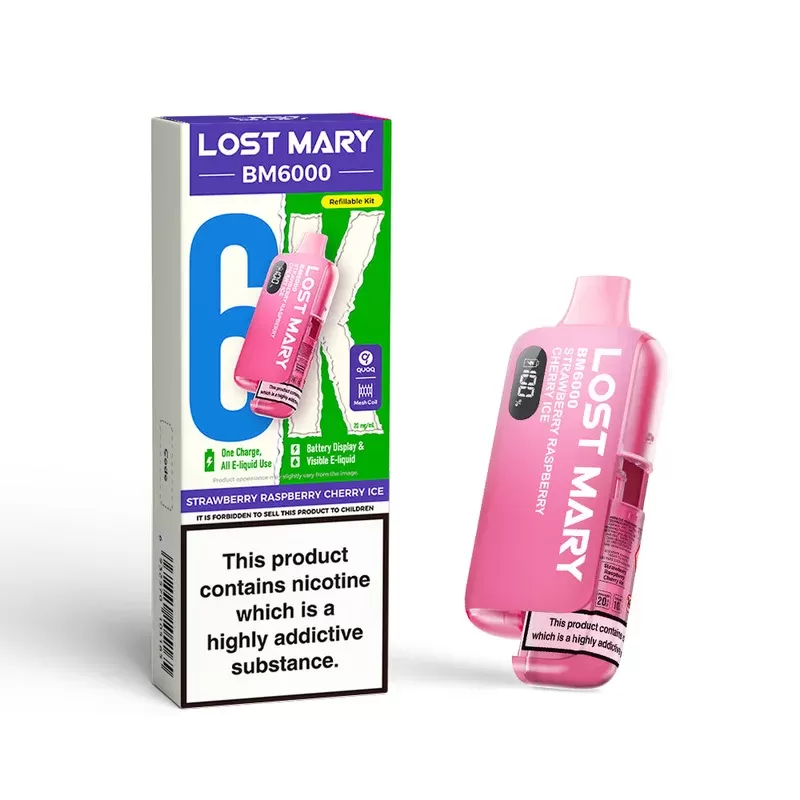 Lost Mary BM6000 Strawberry Raspberry Cherry Ice Kit