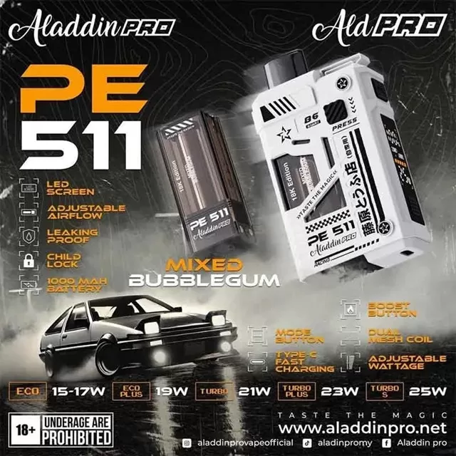 Aladdin Pro PE511 Empty Cartridge Akta 852 Registered - Vapeandgo Com My - Image 2