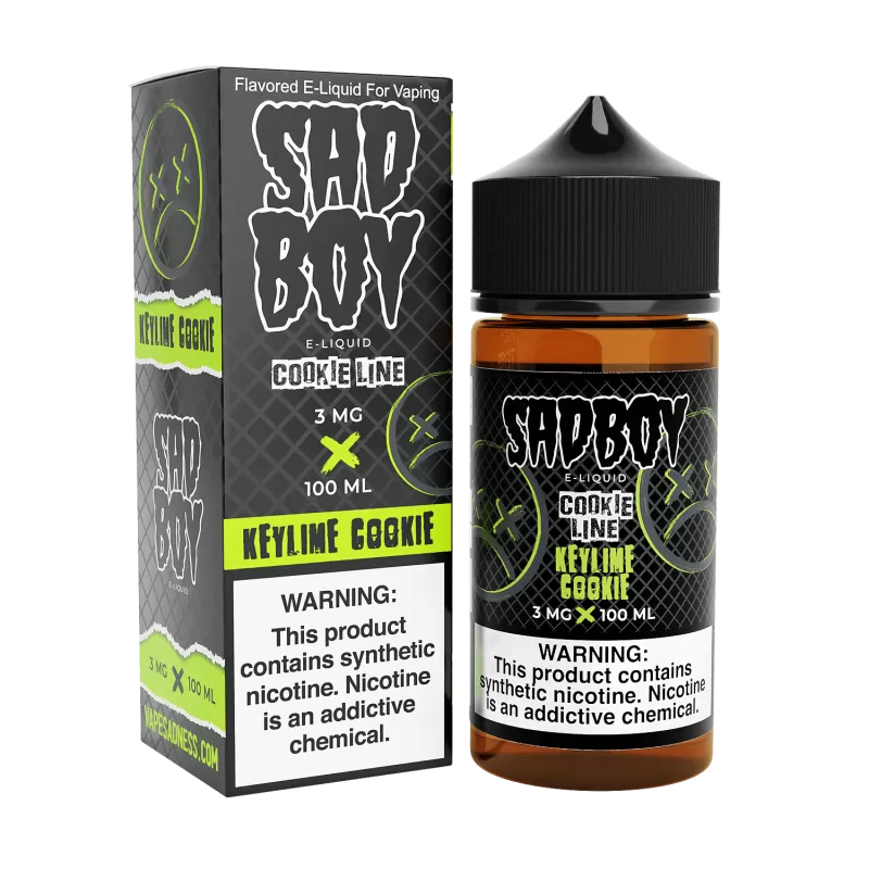 SADBOY E-Liquid - Keylime Cookie 100ML - Cookie Line Series - 0MG