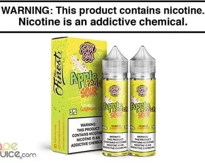 APPLE PEACH SOUR BY THE FINEST SWEET AND SOUR 120ML - Vapejuice