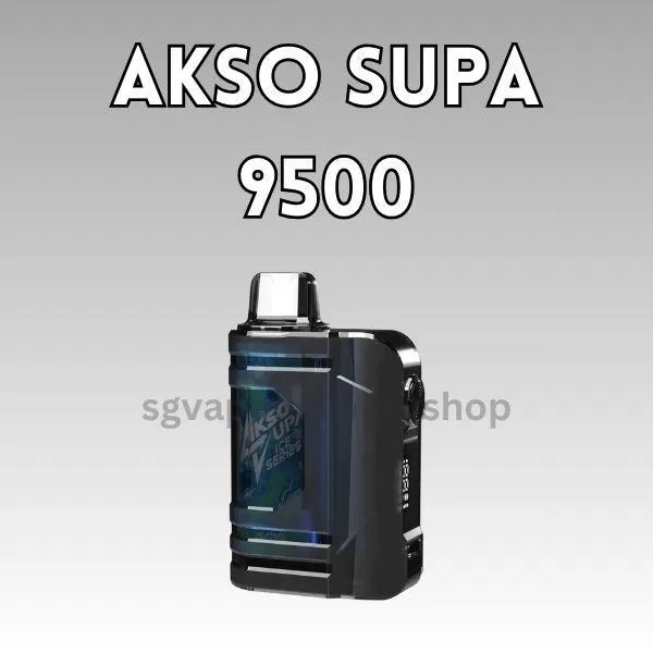 Akso Supa 9500 Puffs - Grape Ice (Bold Series)