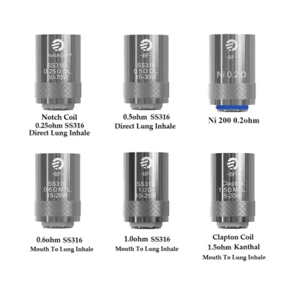 5PCS-PACK Joyetech CUBIS BF Series Replacement Coil Head - SS316 1.0ohm / CN-SZ
