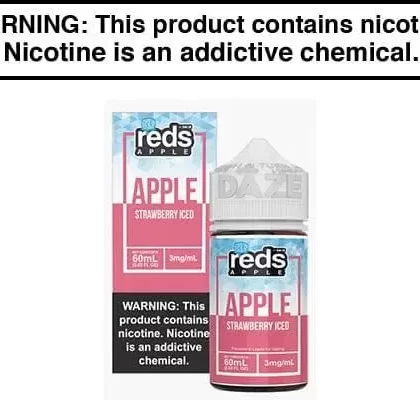 STRAWBERRY APPLE ICED BY REDS E JUICE 60ML/100ML - Vapejuice