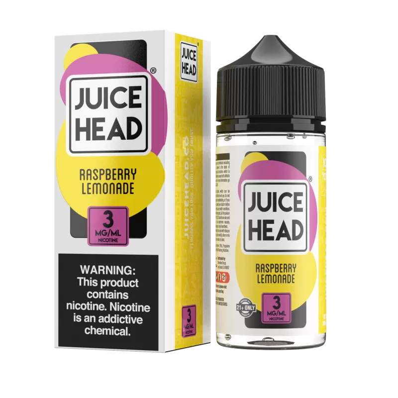 Juice Head - Raspberry Lemonade - 100ML E-Liquid - 3MG