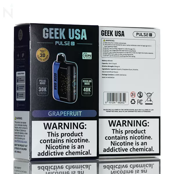 Geek USA Pulse D 40K Puffs Disposable Vape - Sour Mango Pineapple - Image 3