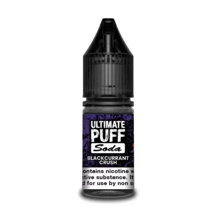 Ultimate Puff Soda Blackcurrant Crush 10ml Vape Juice - 10 Pack - Strength 3mg