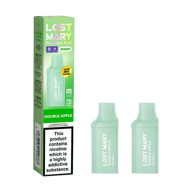Double Apple Lost Mary BM600 Pods - 20mg - Vape Product