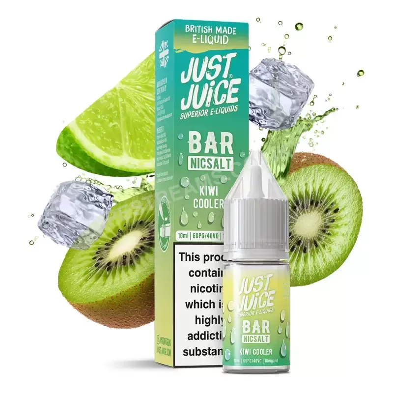 Just Juice Bar Kiwi Cooler Nic Salt E-Liquid - Vapestreams Co