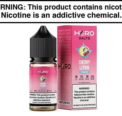 CHERRY LEMON FREEZE BY HERO SALTS 30ML - Vapejuice