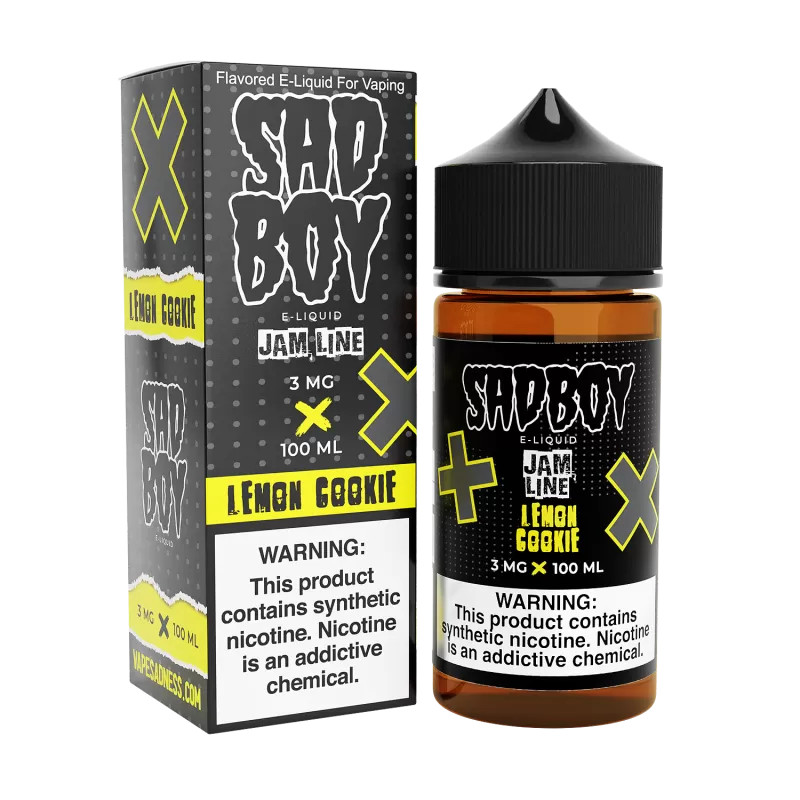 SADBOY E-Liquid - Lemon Cookie 100ML - Jam Line Series
