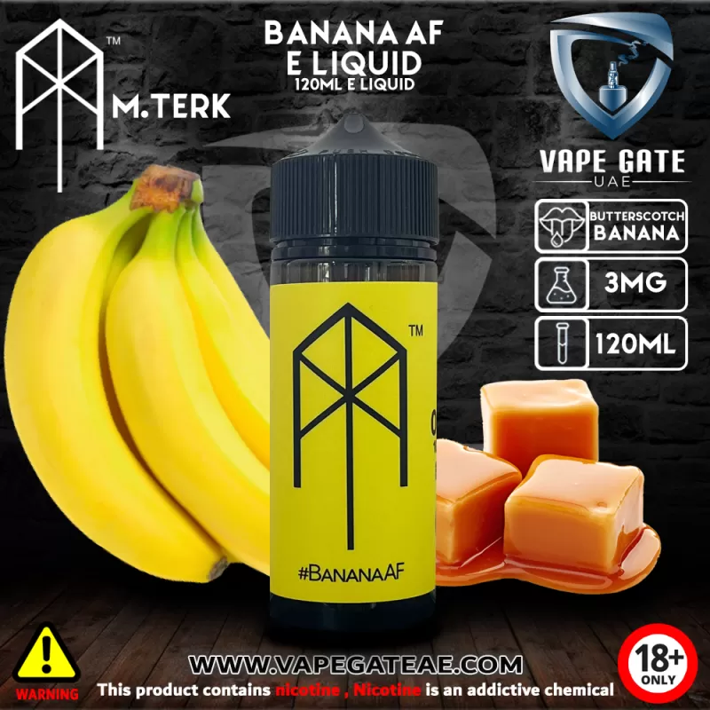 M.terk - Banana AF E Liquid - 12 mg / 60 ml