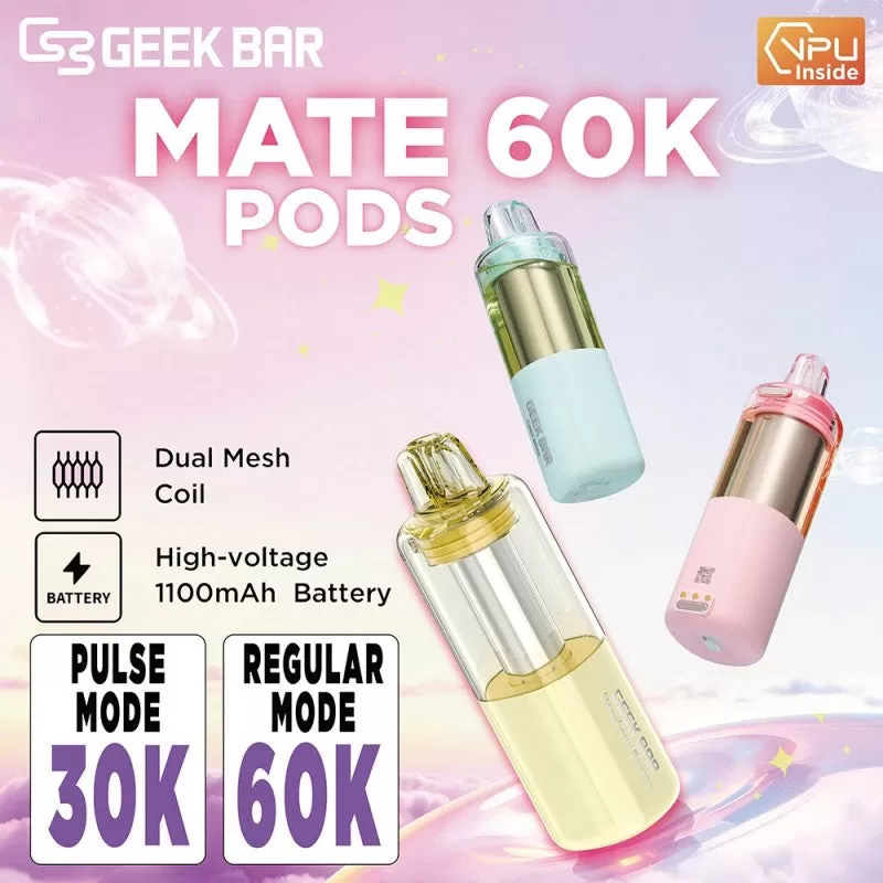 Geek Bar MATE 60K POD - Sky Blue Ice - Vapeciga - Image 2