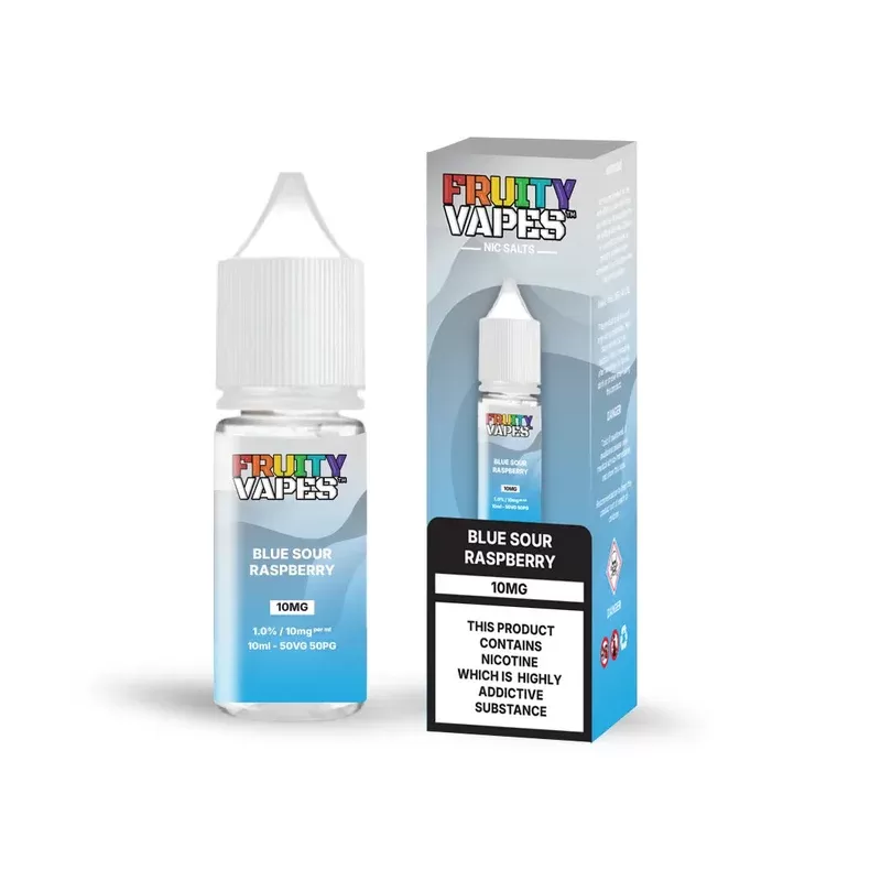 Blue Sour Raspberry Fruity Vapes Nic Salt 10ml Vape Juice - Nicotine Strenght#10mg/ml>20mg/ml