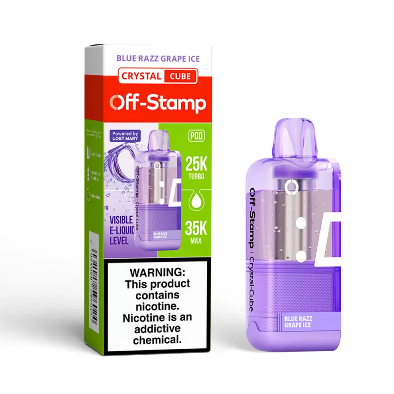 Off-Stamp X-CUBE Crystal Cube 35K Disposable POD Powered By LOST MARY – 35000 Puffs - Black Mint - Image 3