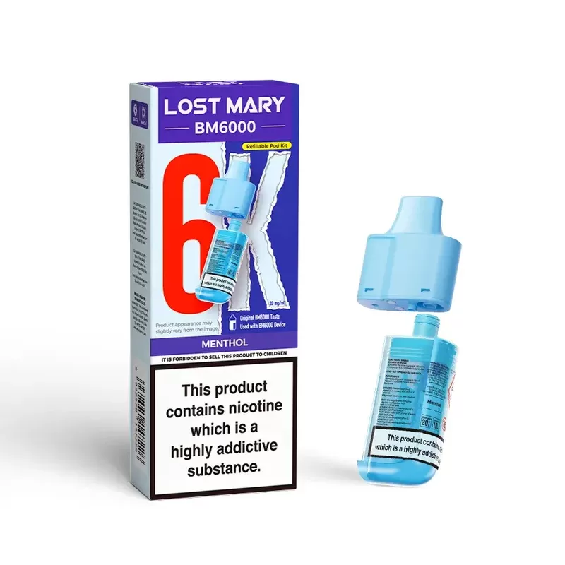 Lost Mary BM6000 Prefilled Pod Menthol - Ejuicewarehouse