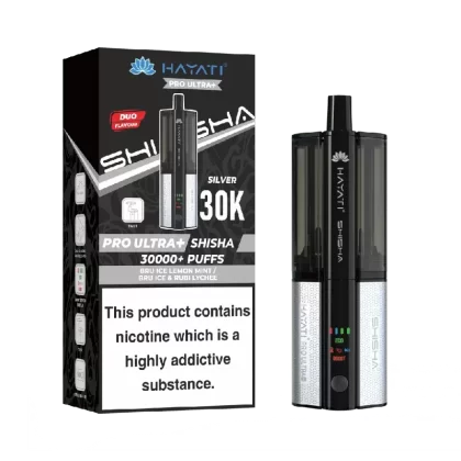 Hayati Pro Ultra Plus Shisha 30000 Prefilled Pod Kit Bru Ice Lemon Mint / Bru Ice & Rubi Lychee