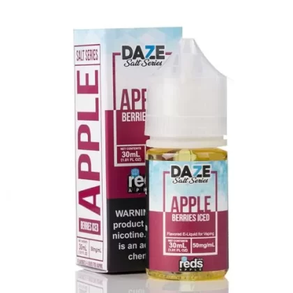 ICED BERRIES – RED’S APPLE E-JUICE – 7 DAZE SALT – 30ML ( 30MG – 50MG ) - Vapebar Pk