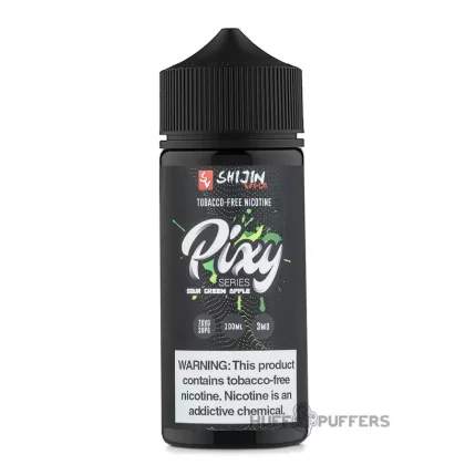 Pixy Series – Sour Green Apple 100mL - Nicotine Strength#0mg>3mg>6mg