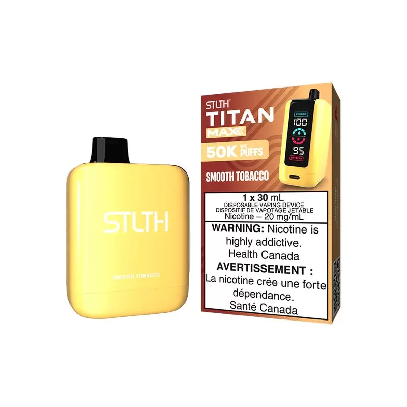 STLTH TITAN MAX DISPOSABLE – SMOOTH TOBACCO