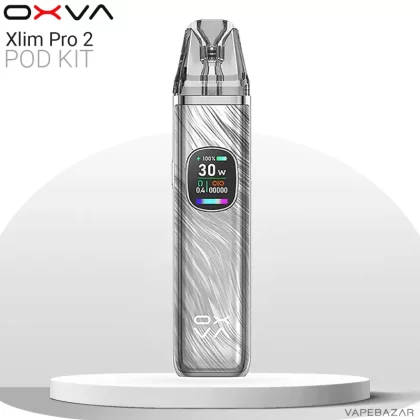 OXVA Xlim Pro 2 Pod Kit – Platinum Gray - Pod Kit / OXVA / 1300 mAh / max. 30 Watt / 2ml / USB-C