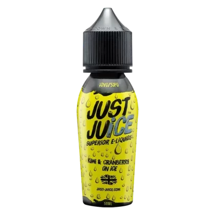 Just Juice Kiwi & Cranberry On Ice 50ml Shortfill Vape Juice
