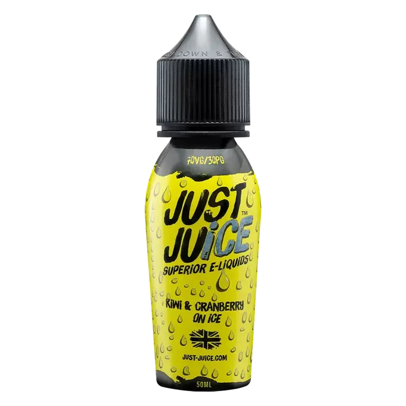 Just Juice Kiwi & Cranberry On Ice 50ml Shortfill Vape Juice