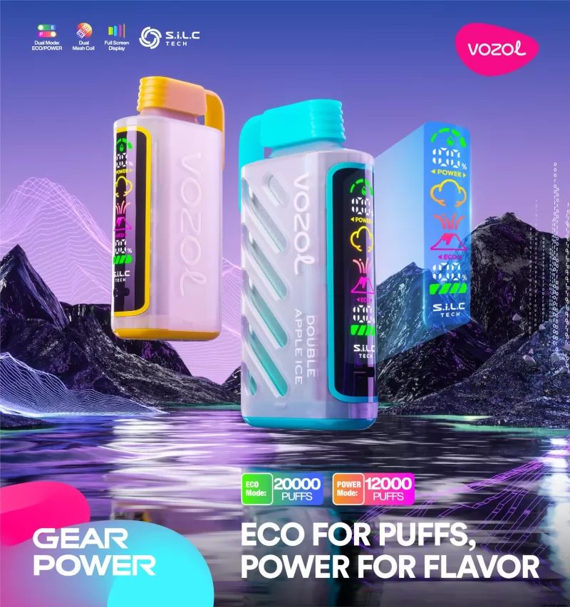 VOZOL Gear Power 20K Puffs Disposable Device - 20000 Puffs - Grape Ice