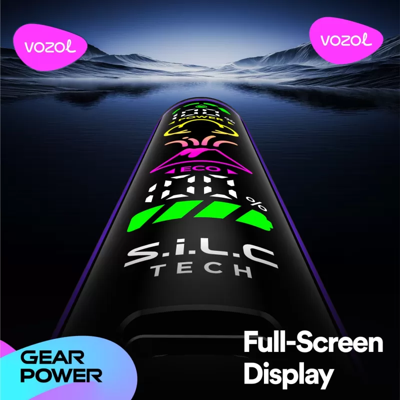 VOZOL Gear Power 20K Puffs Disposable Device - 20000 Puffs - Grape Ice - Image 3