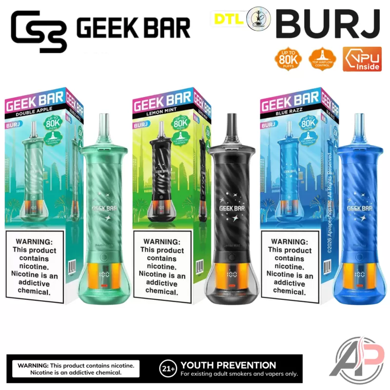 Geek Bar Burj 80K Puffs Hookah Disposable Vape Device