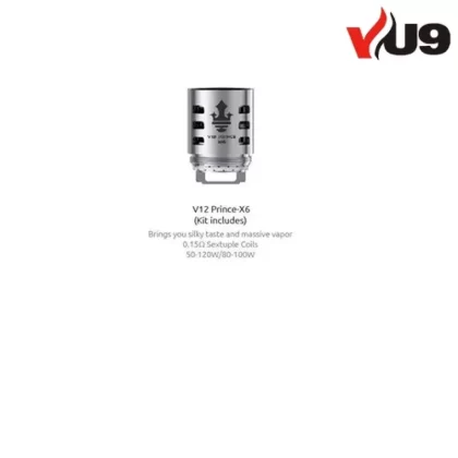 Smok TFV12 Prince-X6 Sub Ohm Coils Pack of 3