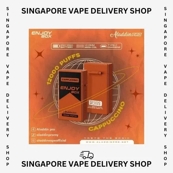 Aladdin Pro Enjoy 12000 Puffs - White Coffee - Image 3