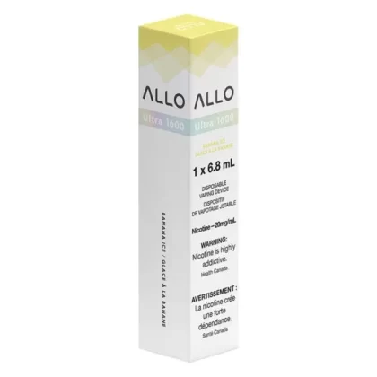 ALLO ULTRA 1600 – BANANA ICE - Nicotine Strength#20 mg/mL