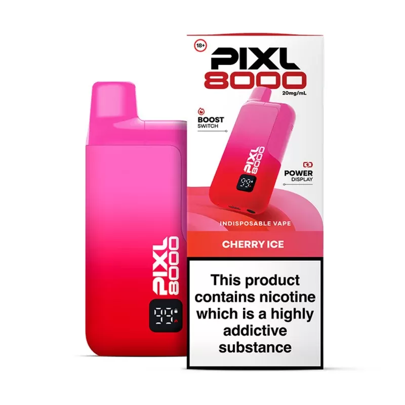Pixl 8000 Prefilled Pod Kit Cherry Ice - Ejuicewarehouse
