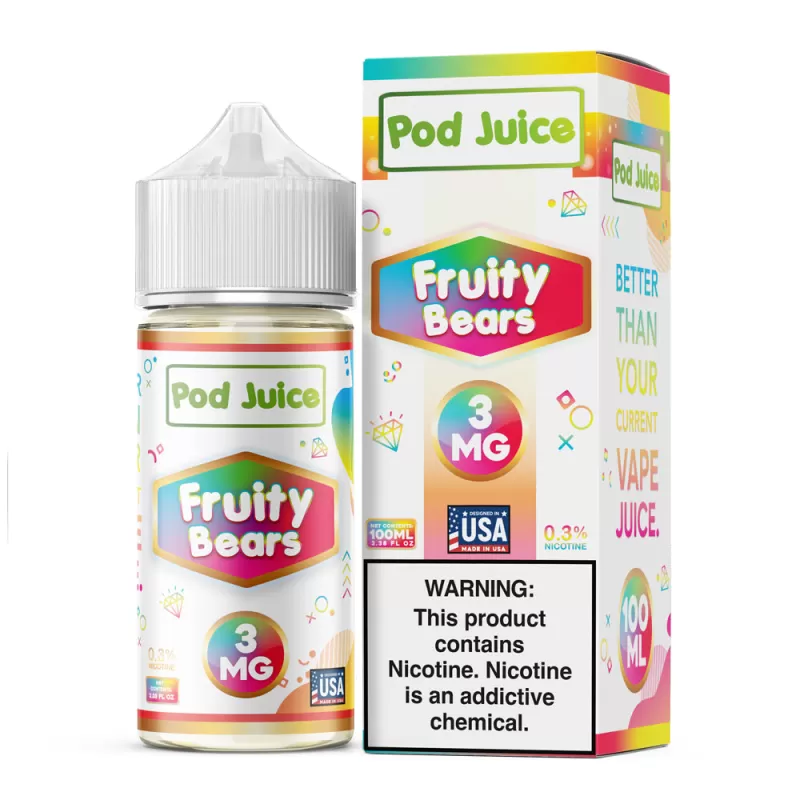 Pod Juice - Fruity Bears - 100ML E-Liquid