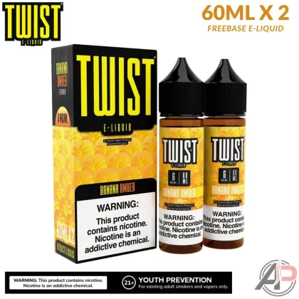 Twist Banana Amber E-Liquid 120mL - Vape Product, Vape Product (430AB2)