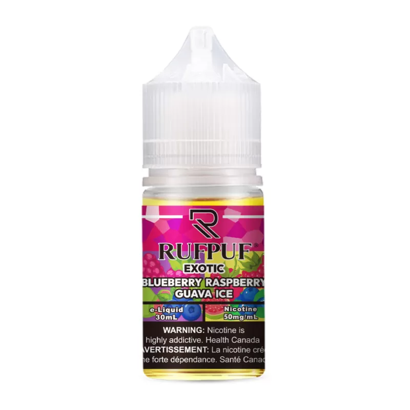 RufPuf Exotic Blueberry Raspberry Guava Ice Nic Salt – 30ml - Vapebazaar Pk - Image 2