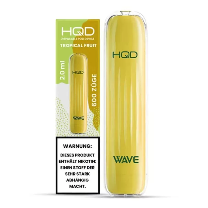 HQD Vape Surv – Tropical Fruits / Mambo - HQD Vape / Nikotin-Benzoat / Propylenglykol / pflanzliches Glycerin / Aromastoffe / 18mg/ml / 500 mAh / ca. 600