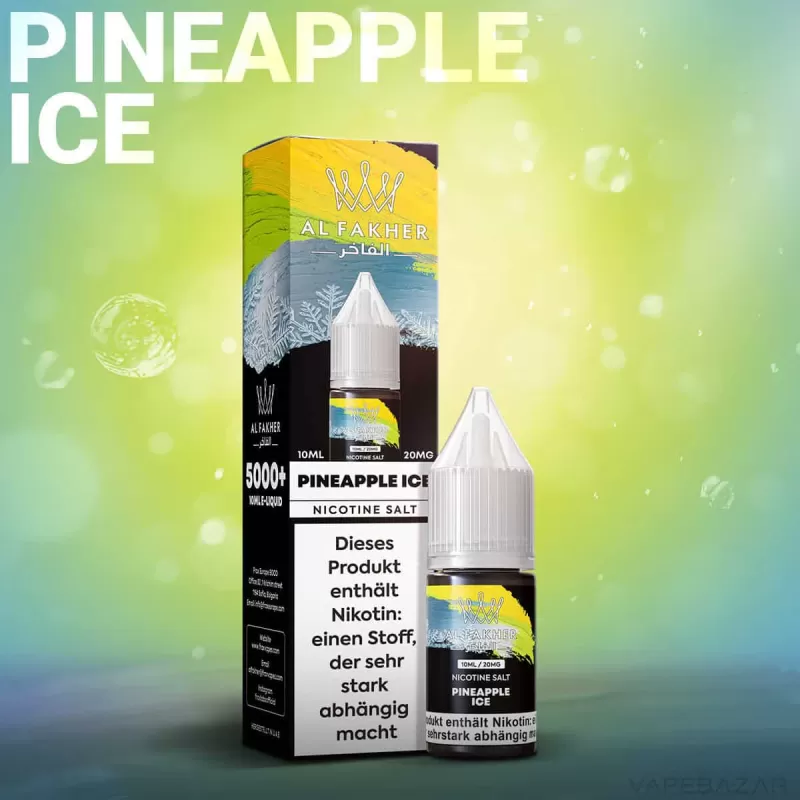 Al Fakher Liquid – Pineapple Ice - 20mg/ml - Image 2