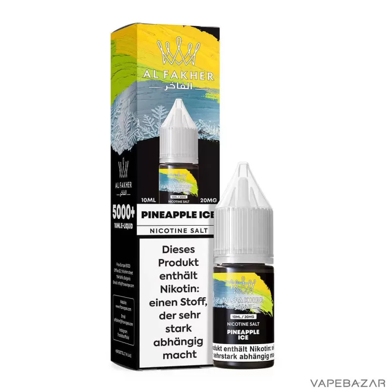 Al Fakher Liquid – Pineapple Ice - 20mg/ml - Image 3