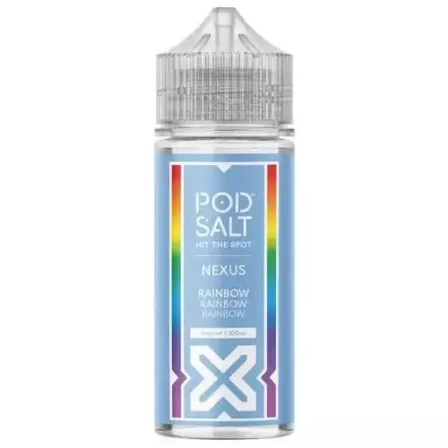 Rainbow 100ml Pod Salt Nexus 0mg E Liquid – 70VG/30PG Cloud Chaser