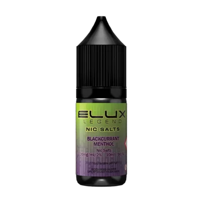 Blackcurrant Menthol Nic Salt by Elux 10ml - Vapeshop Co