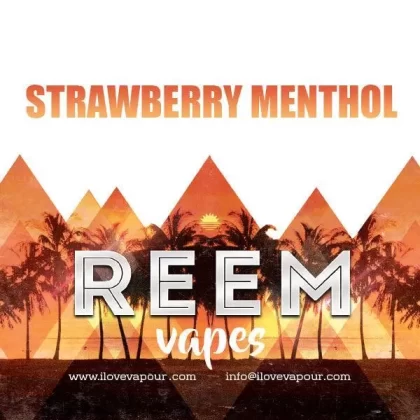 Strawberry Menthol Premium E juice By Reem Vapes - 3mg