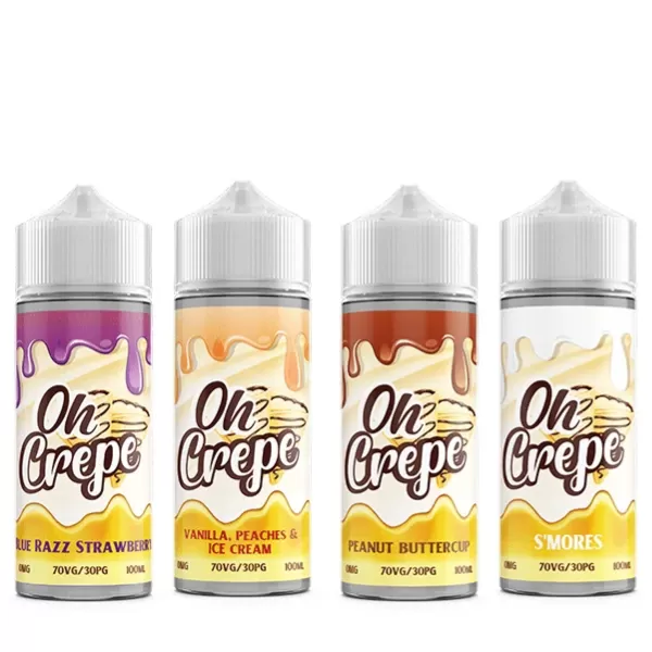 0mg Oh Crepe 100ml Shortfill (70VG/30PG) - Vape Co