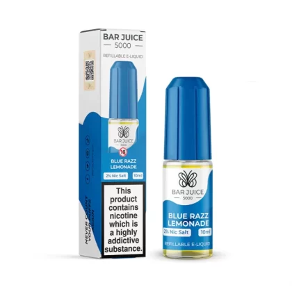 Bar Juice 5000 Salt Nicotine Blue Razz Lemonade 10mg / 20mg Salts - Vape Product, Vape Product