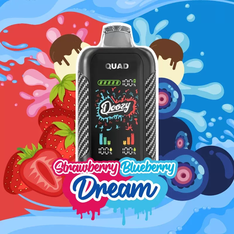 DOOZY QUAD Disposable Vape – Strawberry Dream & Blueberry Dream