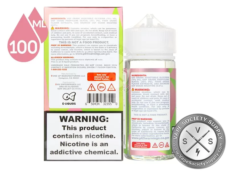 Watermelon Apple by Cloud Nurdz 100ml - Vape Product, Vape Product (9B5D3D) - Image 3
